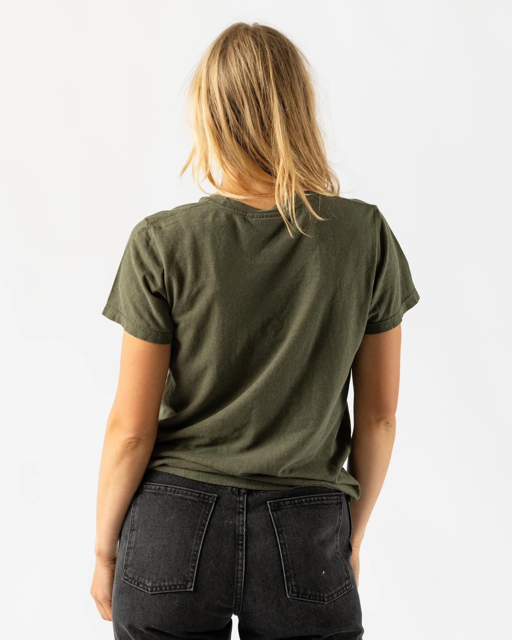 Jungmaven Lorel Tee in Olive Green