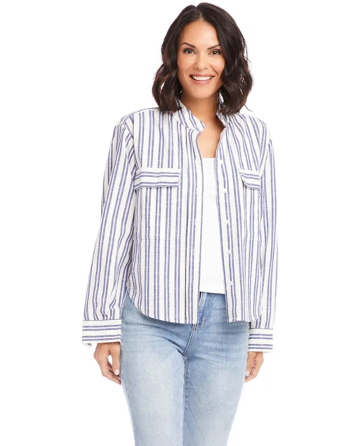 Karen Kane Keep It Interesting Shirt Jacket