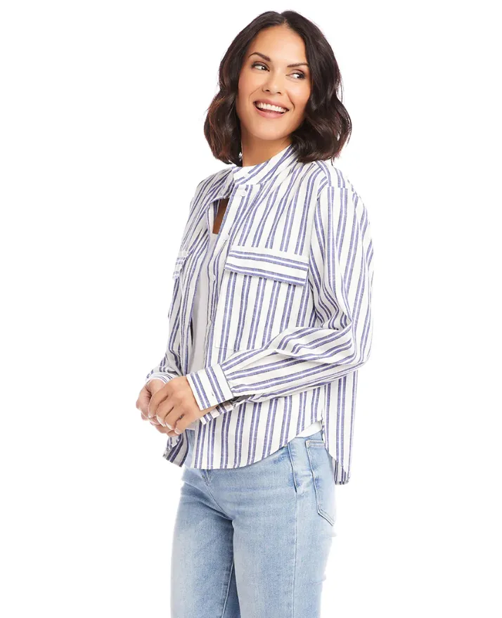 Karen Kane Keep It Interesting Shirt Jacket
