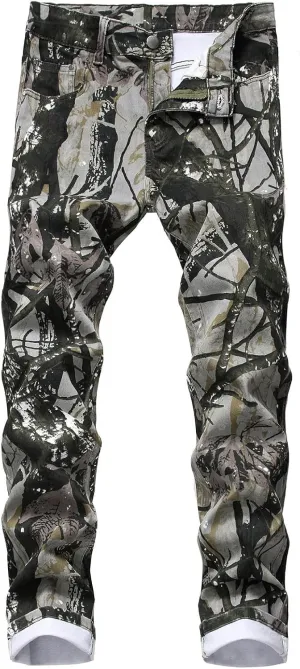 Leg Men's Pants Plus-Size Street Hip Hop Loose Work Long Trousers Jeans Pants Mens Jeans Men Jeans Regular Fit Jeans