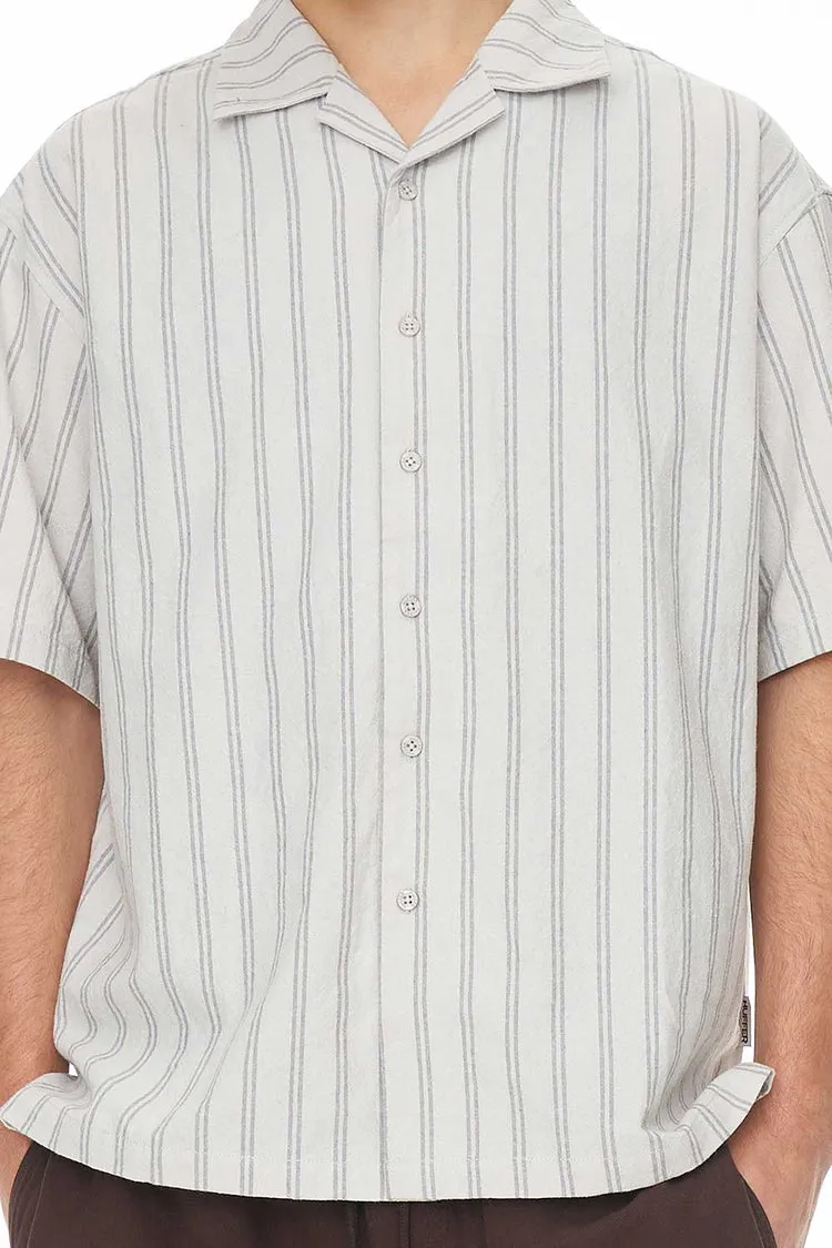 Lin-In Stripe Party Shirt | Grey