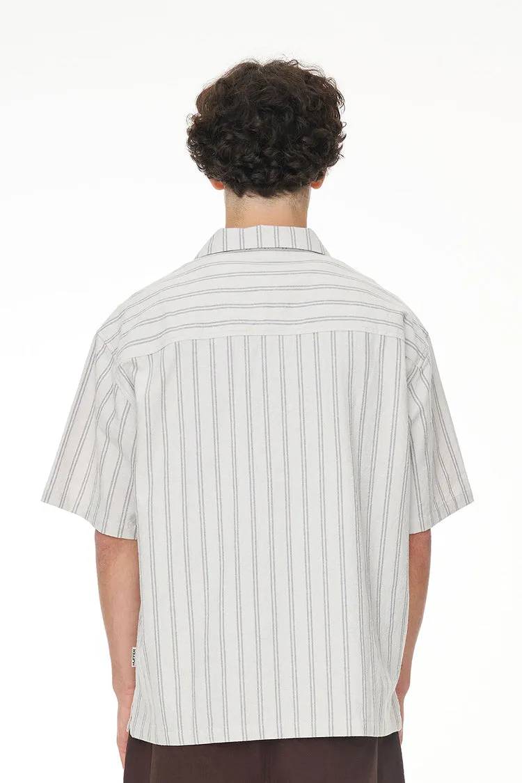 Lin-In Stripe Party Shirt | Grey