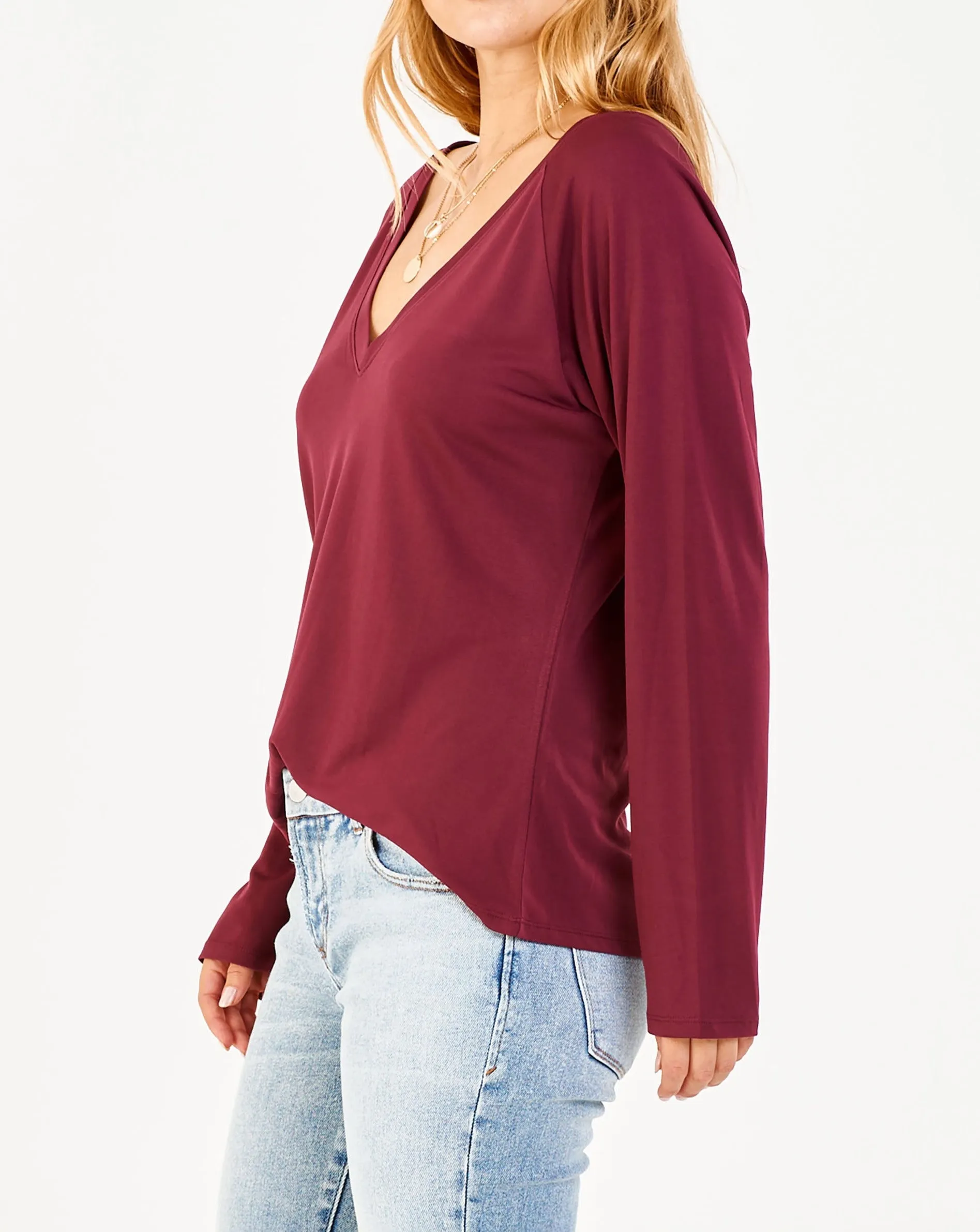 LIV MODAL TOP TAWNY PORT