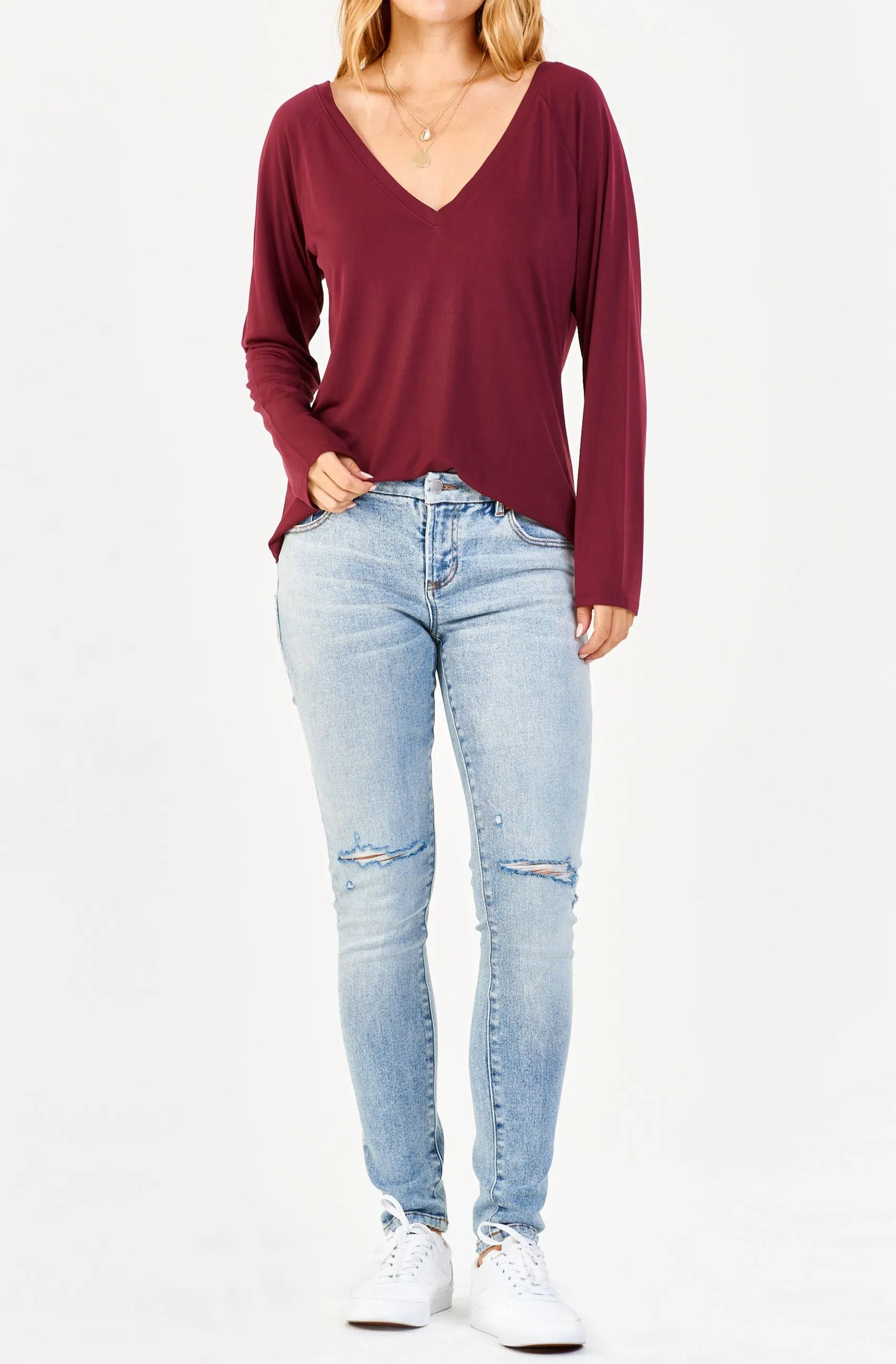 LIV MODAL TOP TAWNY PORT