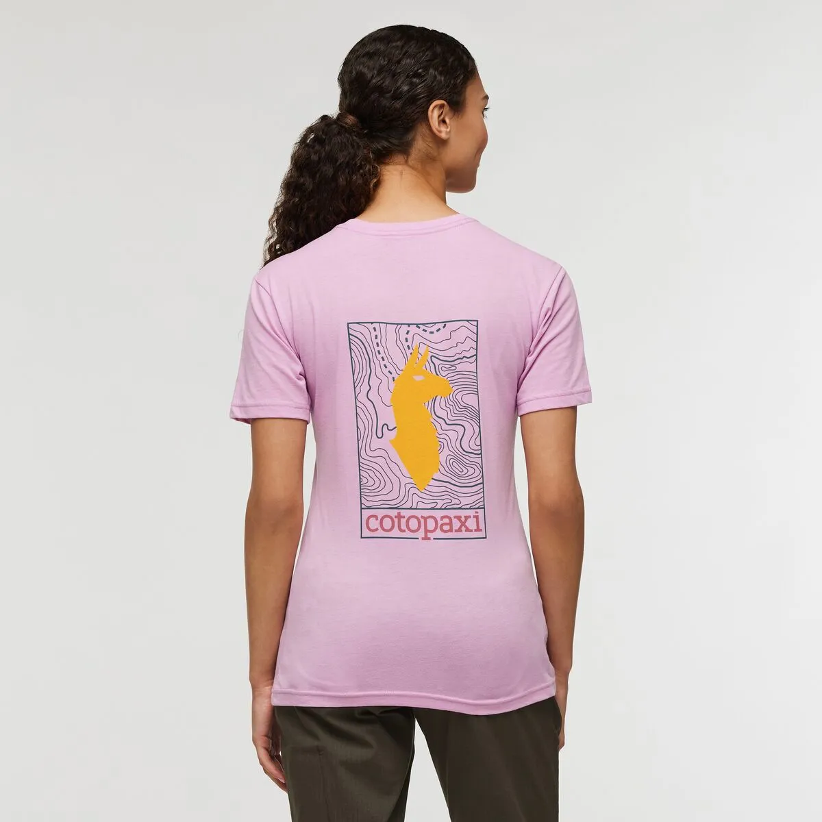 Llama Map Organic T-Shirt - Womens