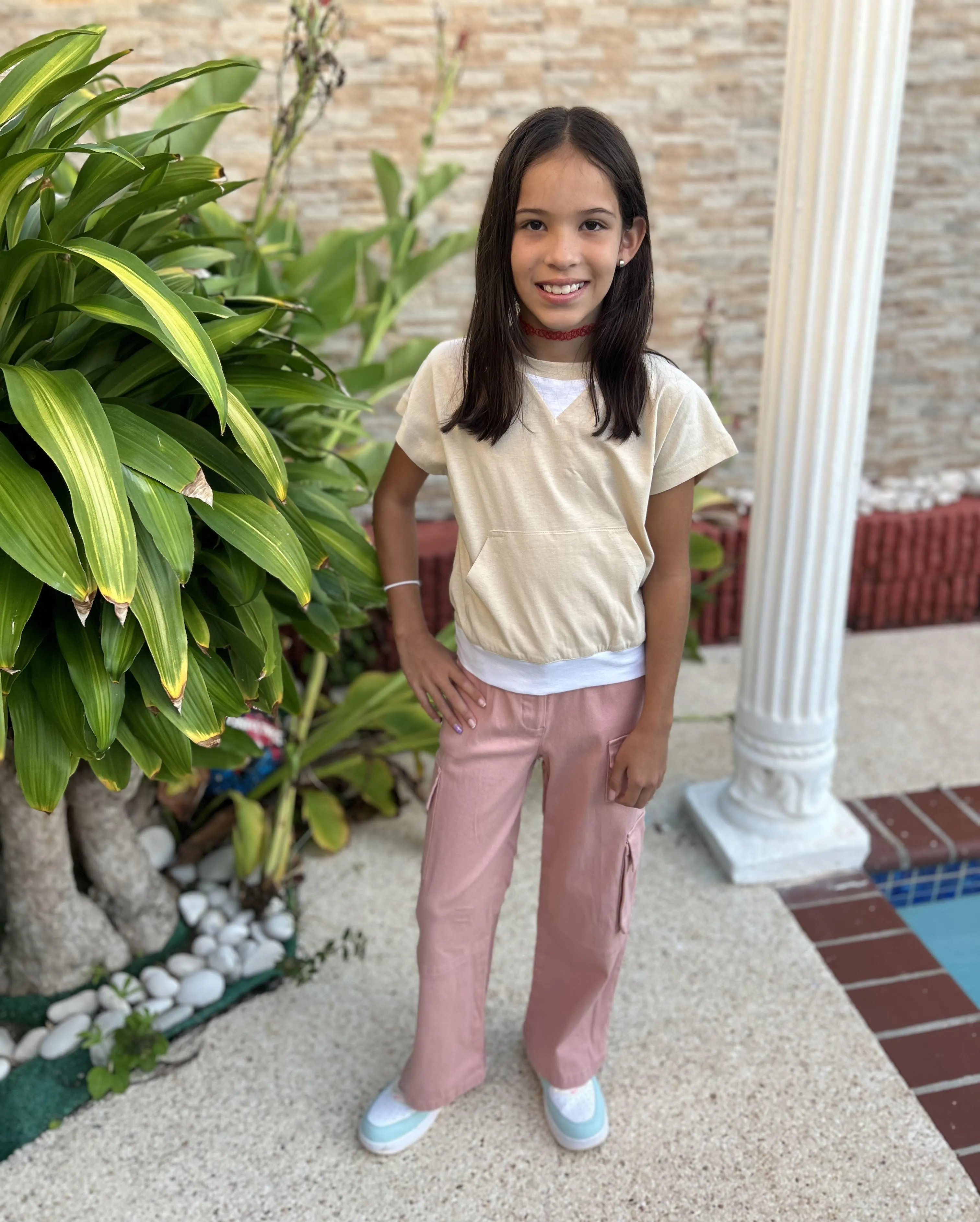 Long Pink Pants Style