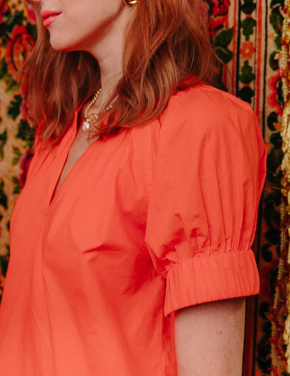 LOVE THE LABEL | Dawson Top - Mandarin Red