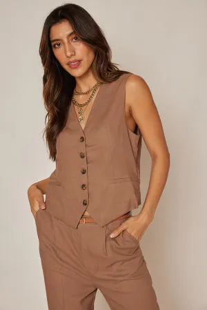 Lucy Button Up Vest