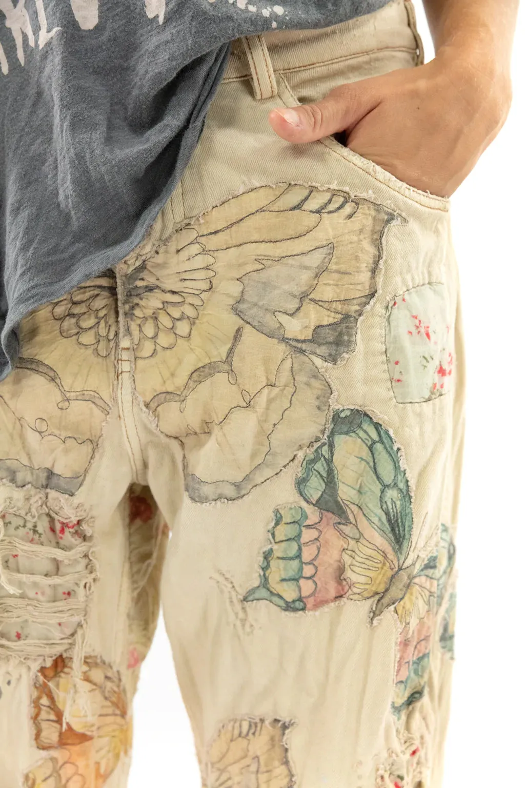 Magnolia Pearl PANTS 385-MRPSA-OS  Butterfly Ranchero Denims