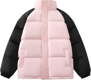 Men Winter Jackets Warm Puffer Jackets Full Zip Puffy Jackets Quilted Insulated Jacket Down Jacket for Business