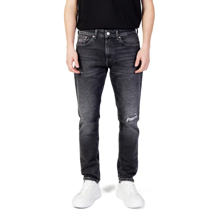 Men's Black Distressed Jeans by Tommy Hilfiger Jeans