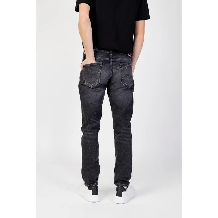 Men's Black Distressed Jeans by Tommy Hilfiger Jeans
