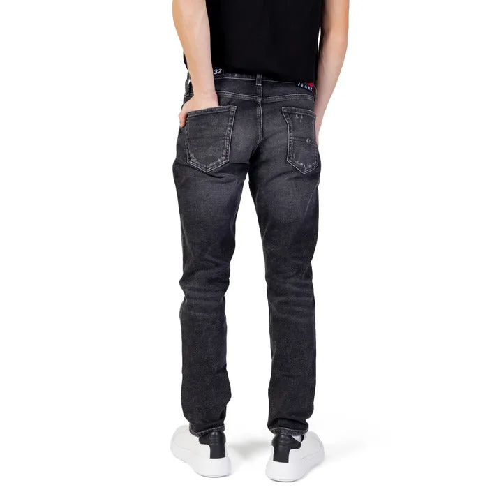 Men's Black Distressed Jeans by Tommy Hilfiger Jeans