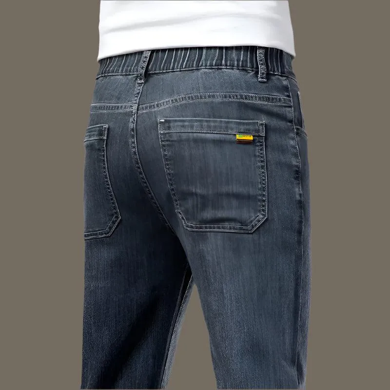 Men's Elastic Comfortable Thin Denim Jeans