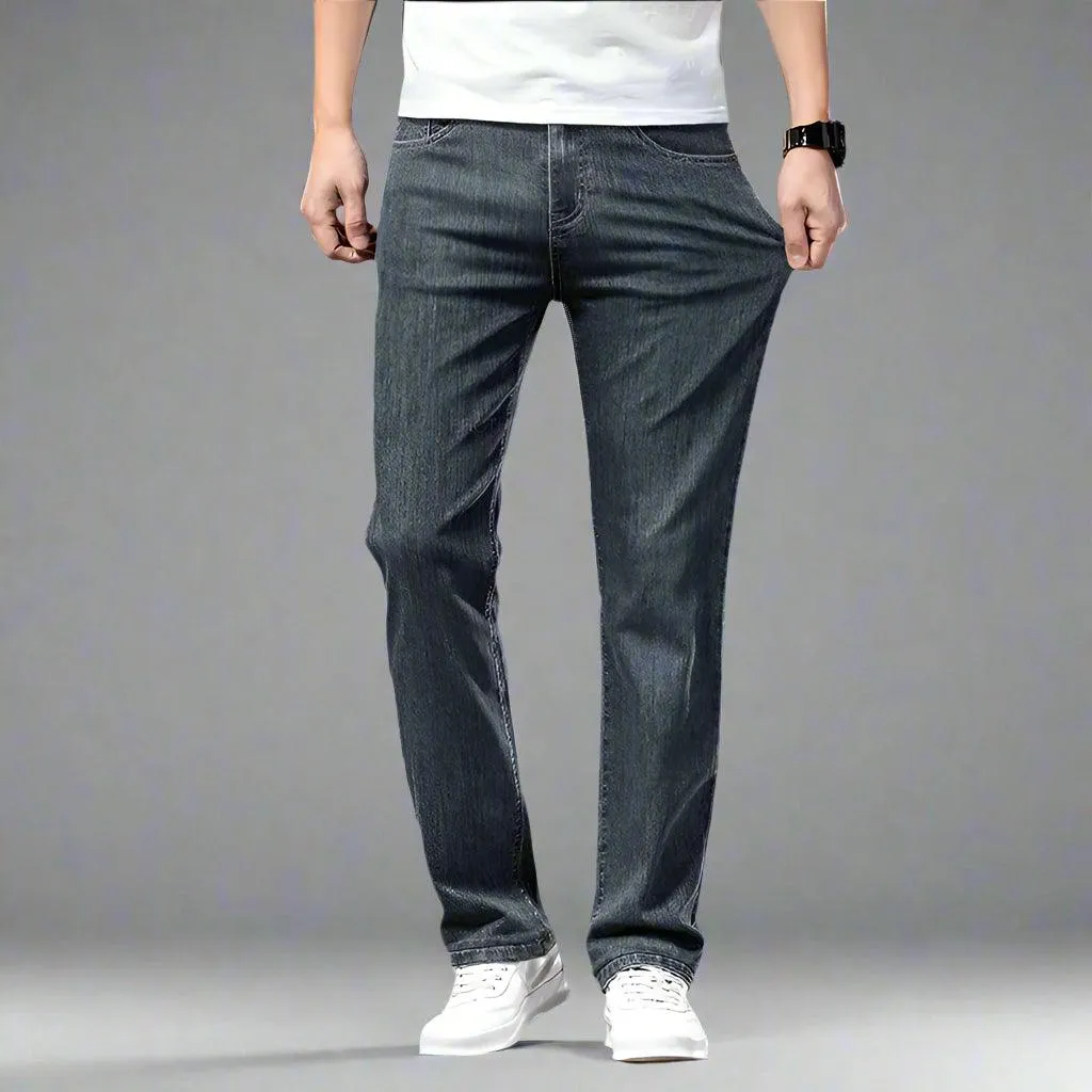 Men's Elastic Comfortable Thin Denim Jeans