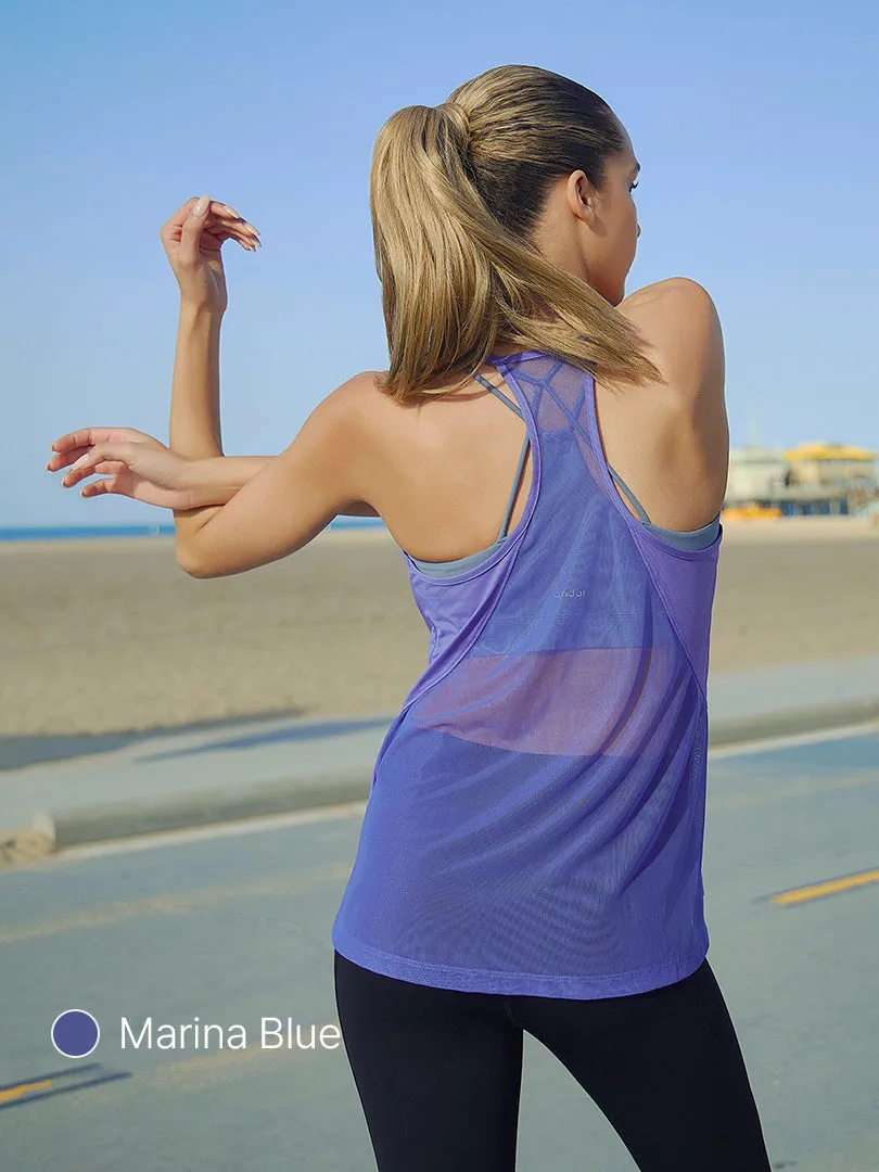 Mesh Back Tank Top