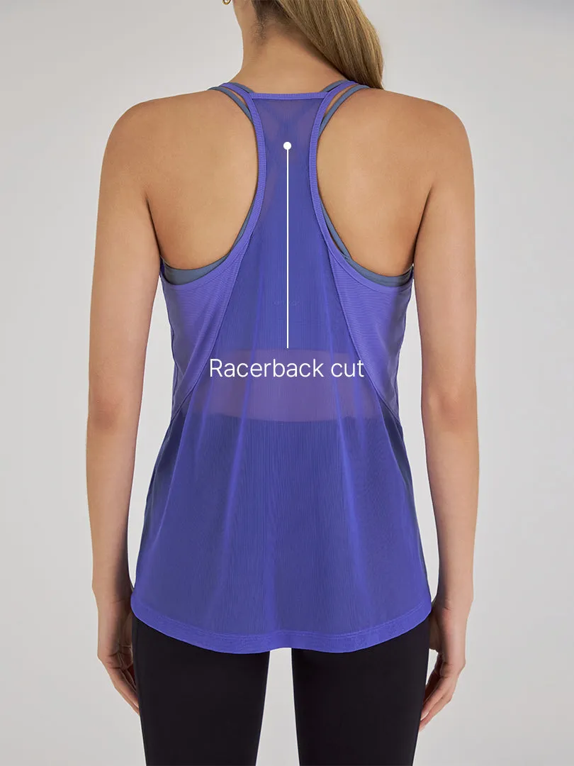 Mesh Back Tank Top