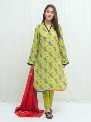 Modern Deco With Woven Shawl-3P