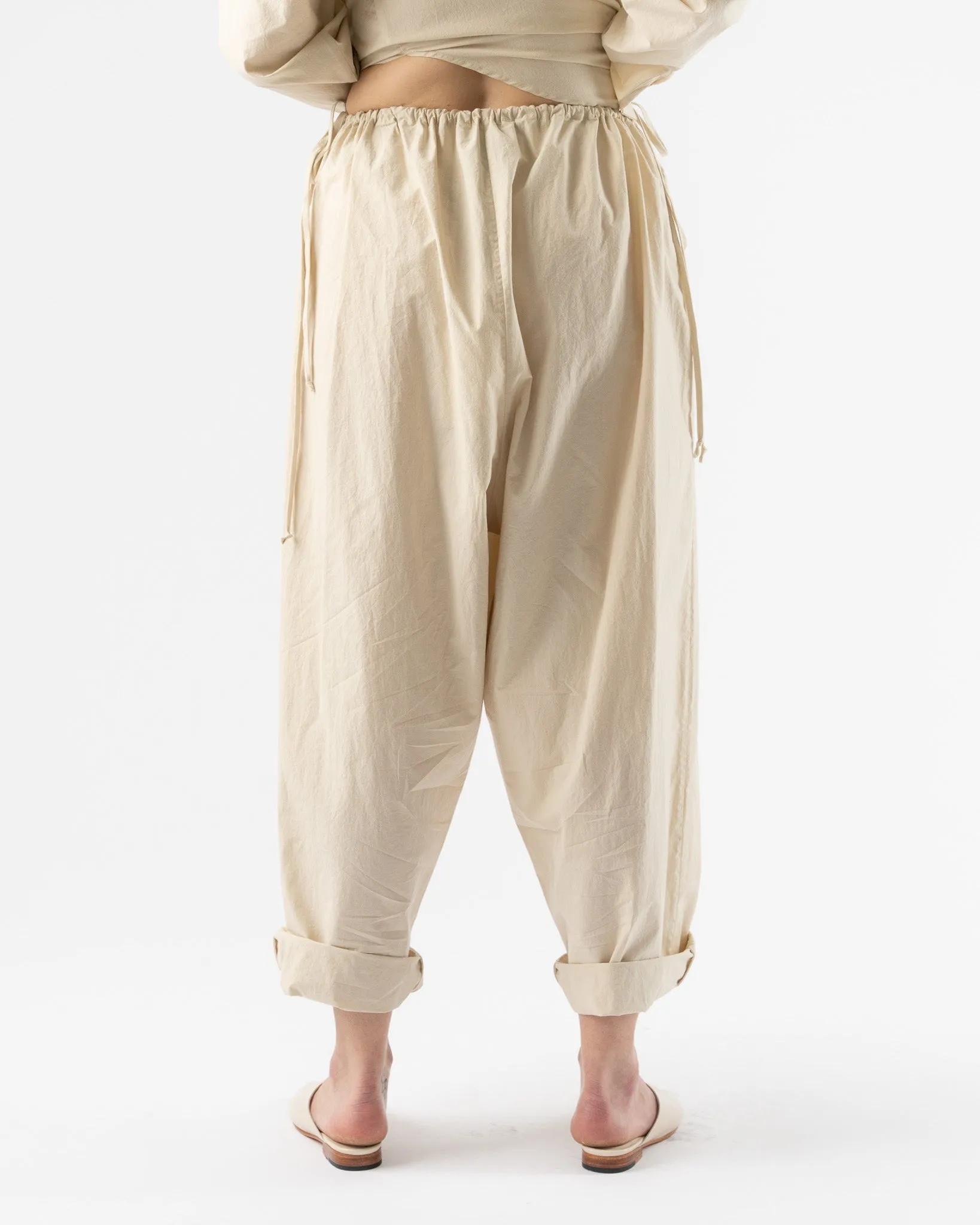 Modern Weaving Balloon Pant in Eggshell