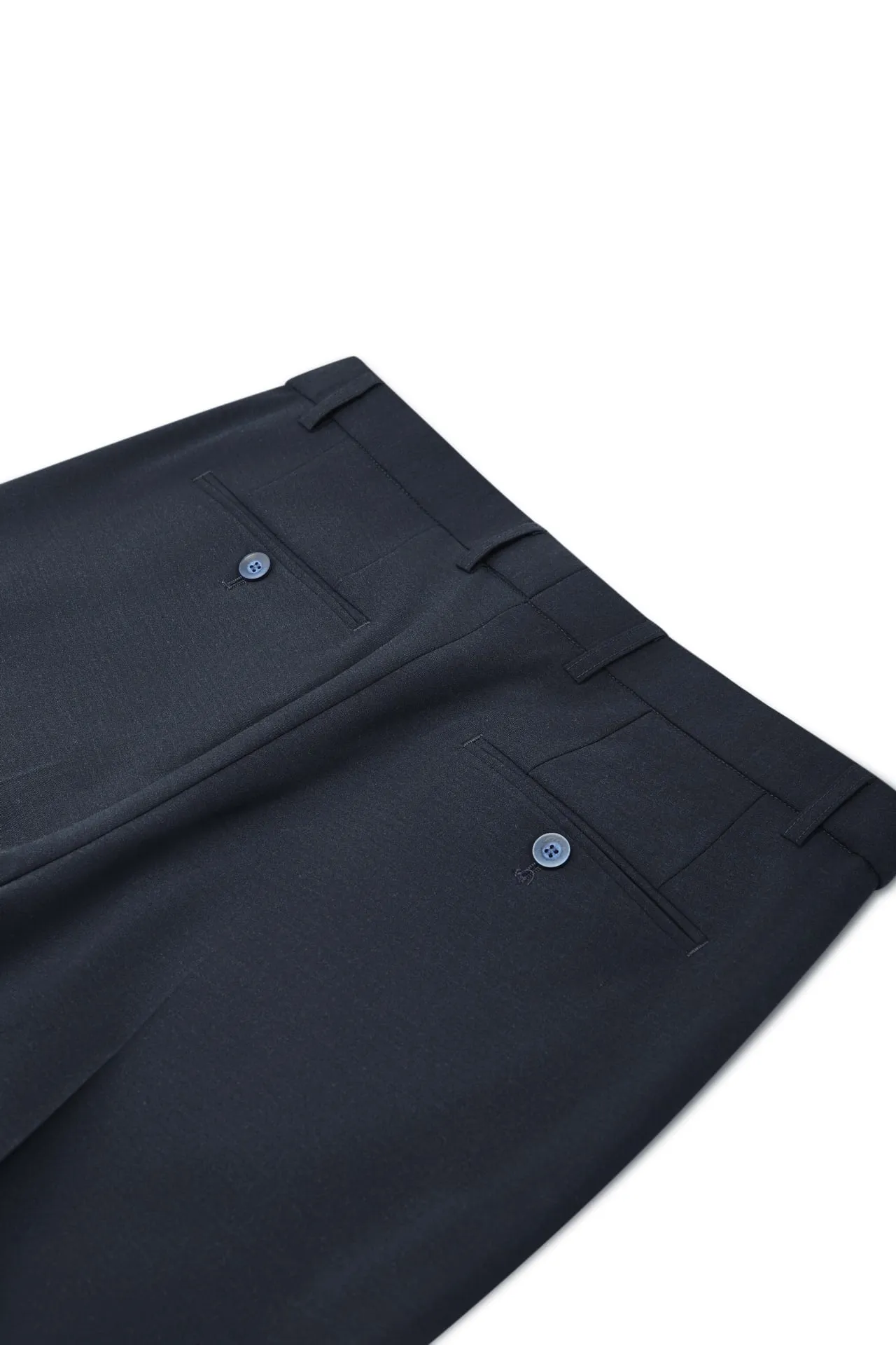 Multi-Way Stretch Smart Fit Plain Weave Suit Pants with Elastic Waist Band