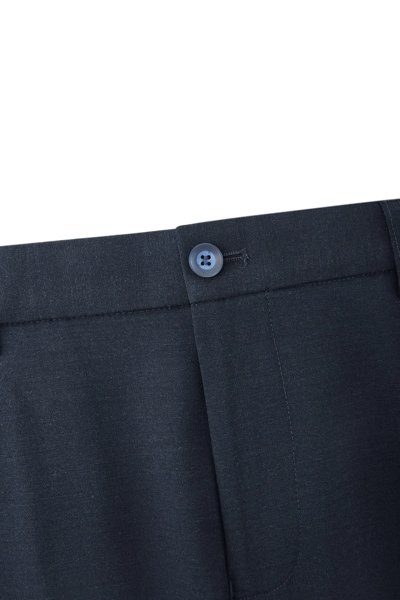 Multi-Way Stretch Smart Fit Plain Weave Suit Pants with Elastic Waist Band