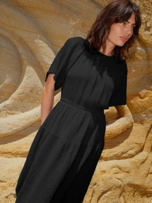 NATION LTD Soon Tiered Midi Dress