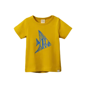 NATURE BABY - RIVER TEE: ATLANTIC FISH PRINT