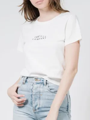 Palmed Thrills Company Band Tee - Dirty White