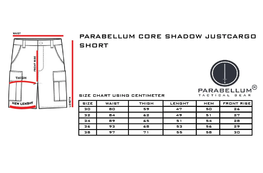 Parabellum® Just Cargo Core Shadow Short