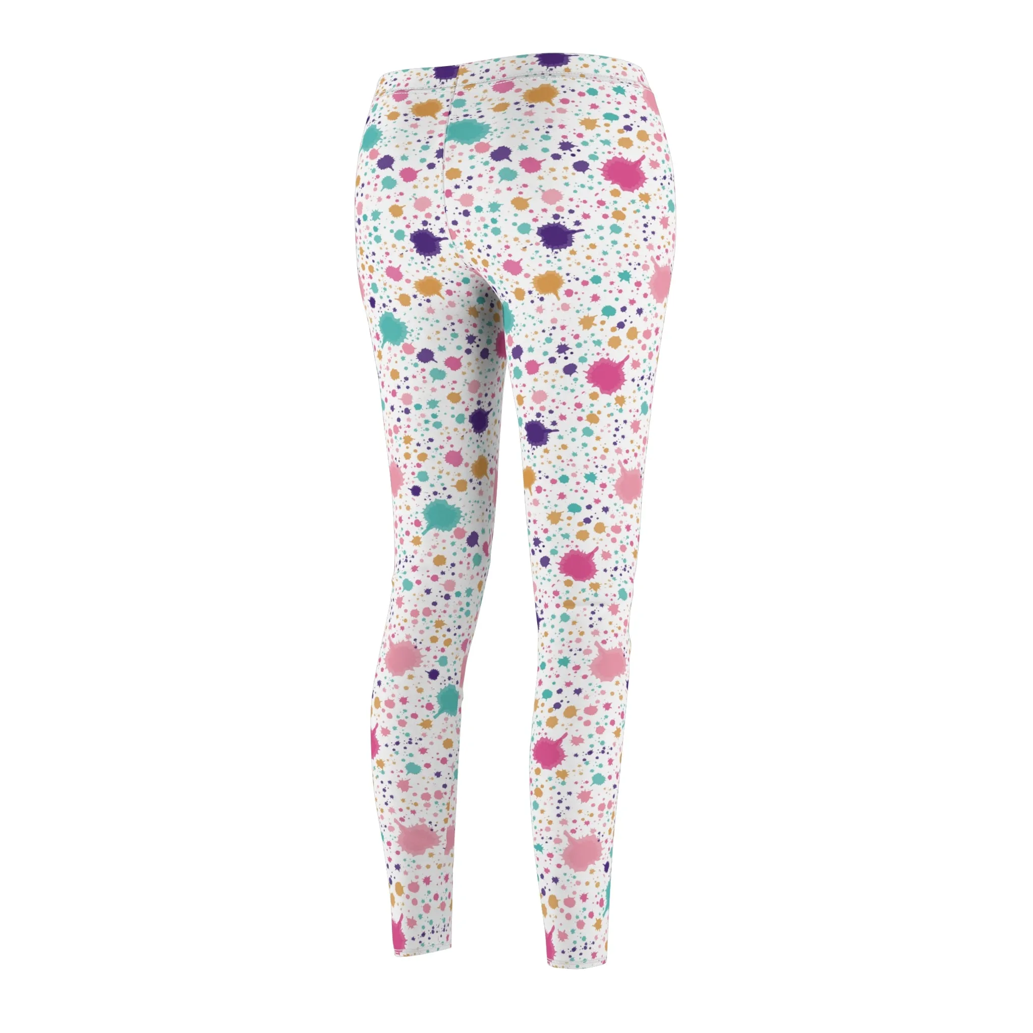 Pastel Abstract Women's Casual Leggings Stylish, Comfortable High-Waisted Yoga Pants for Everyday Wear, Workout, and Lounge – Perfect Gift Idea for Her – Available in Plus Sizes