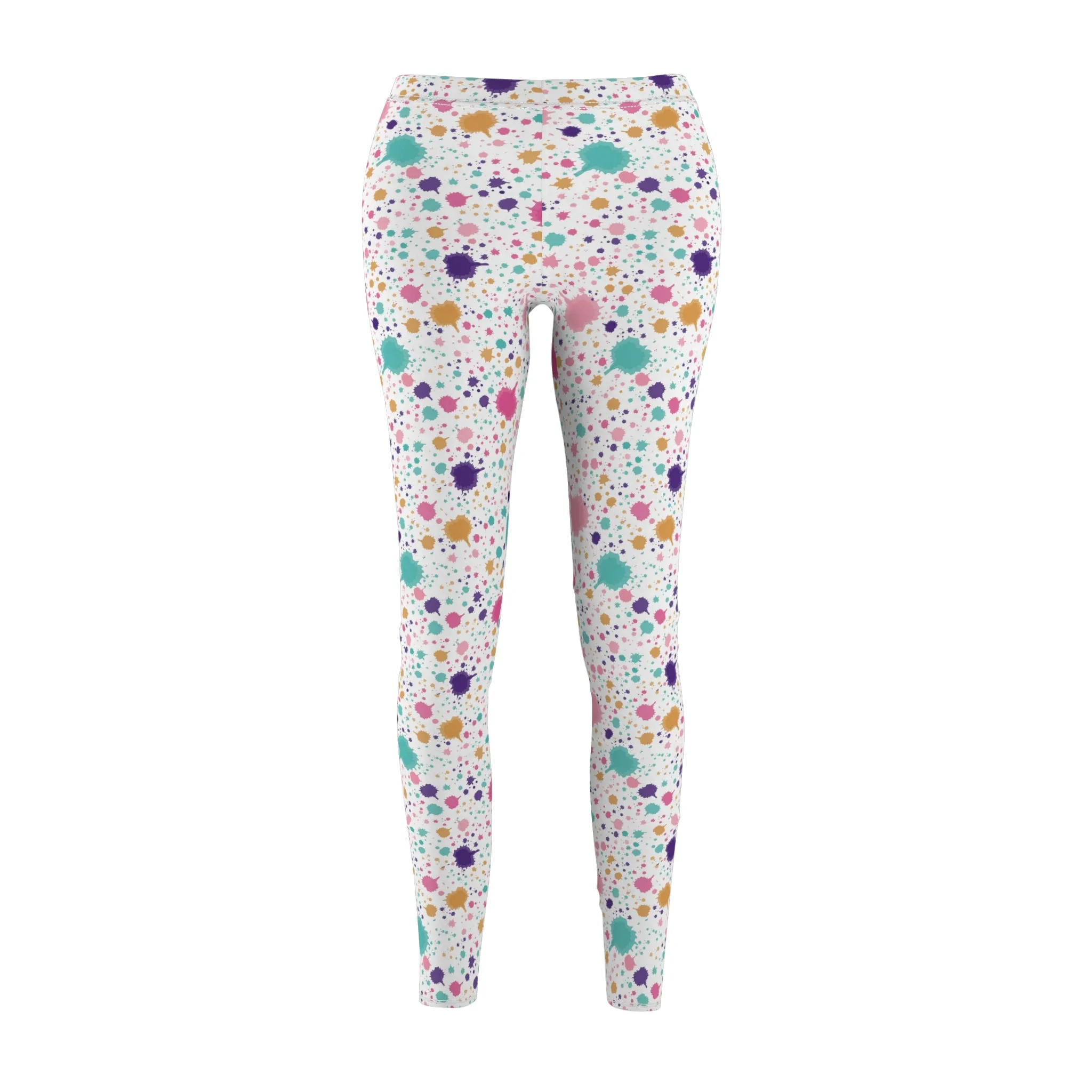 Pastel Abstract Women's Casual Leggings Stylish, Comfortable High-Waisted Yoga Pants for Everyday Wear, Workout, and Lounge – Perfect Gift Idea for Her – Available in Plus Sizes