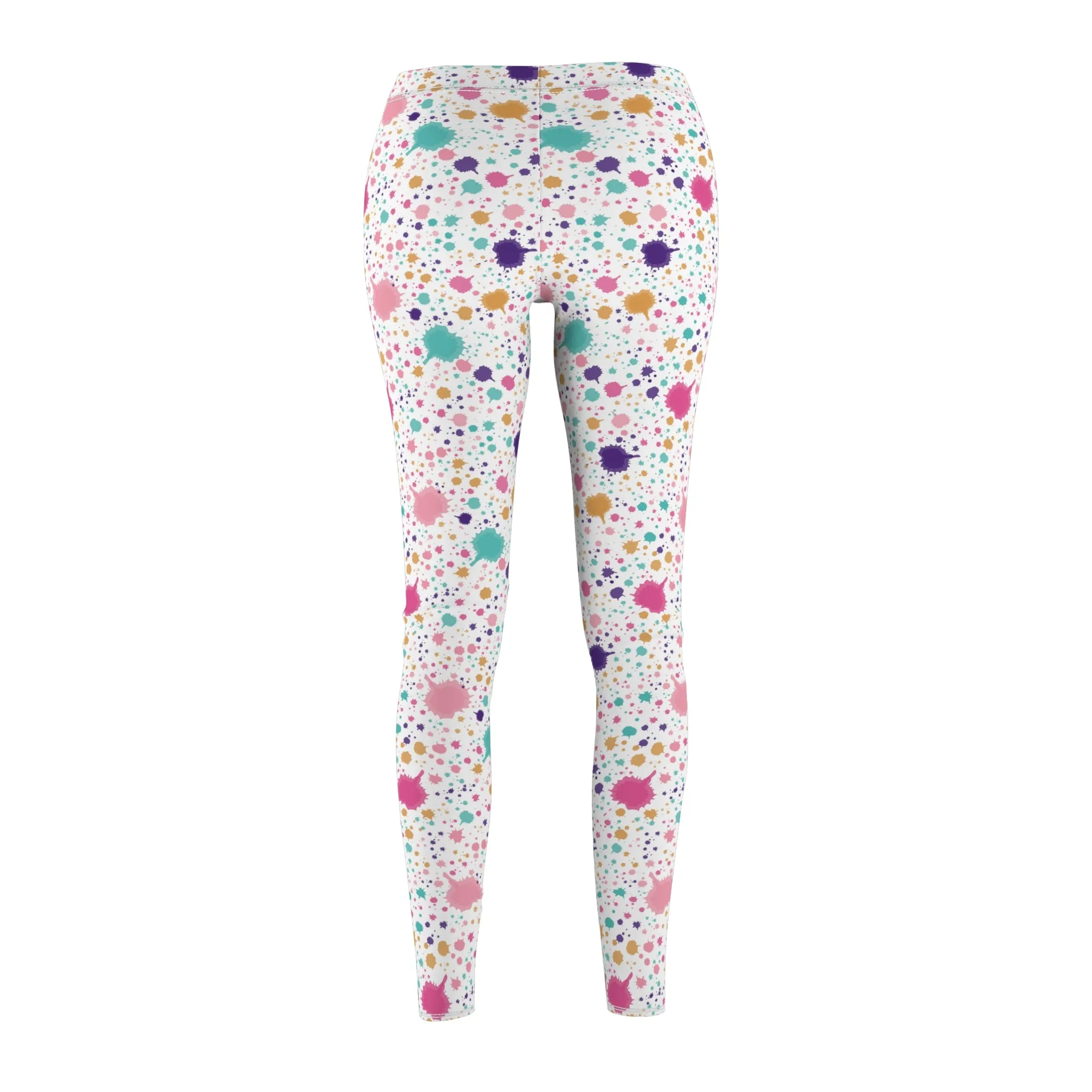 Pastel Abstract Women's Casual Leggings Stylish, Comfortable High-Waisted Yoga Pants for Everyday Wear, Workout, and Lounge – Perfect Gift Idea for Her – Available in Plus Sizes