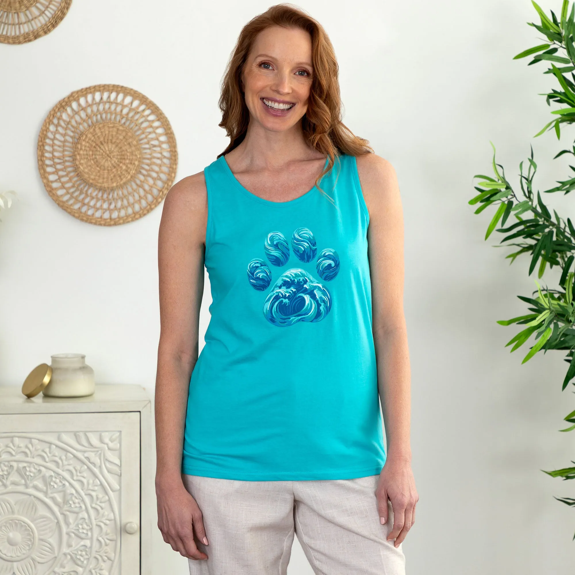 Paw Waves Tank Top