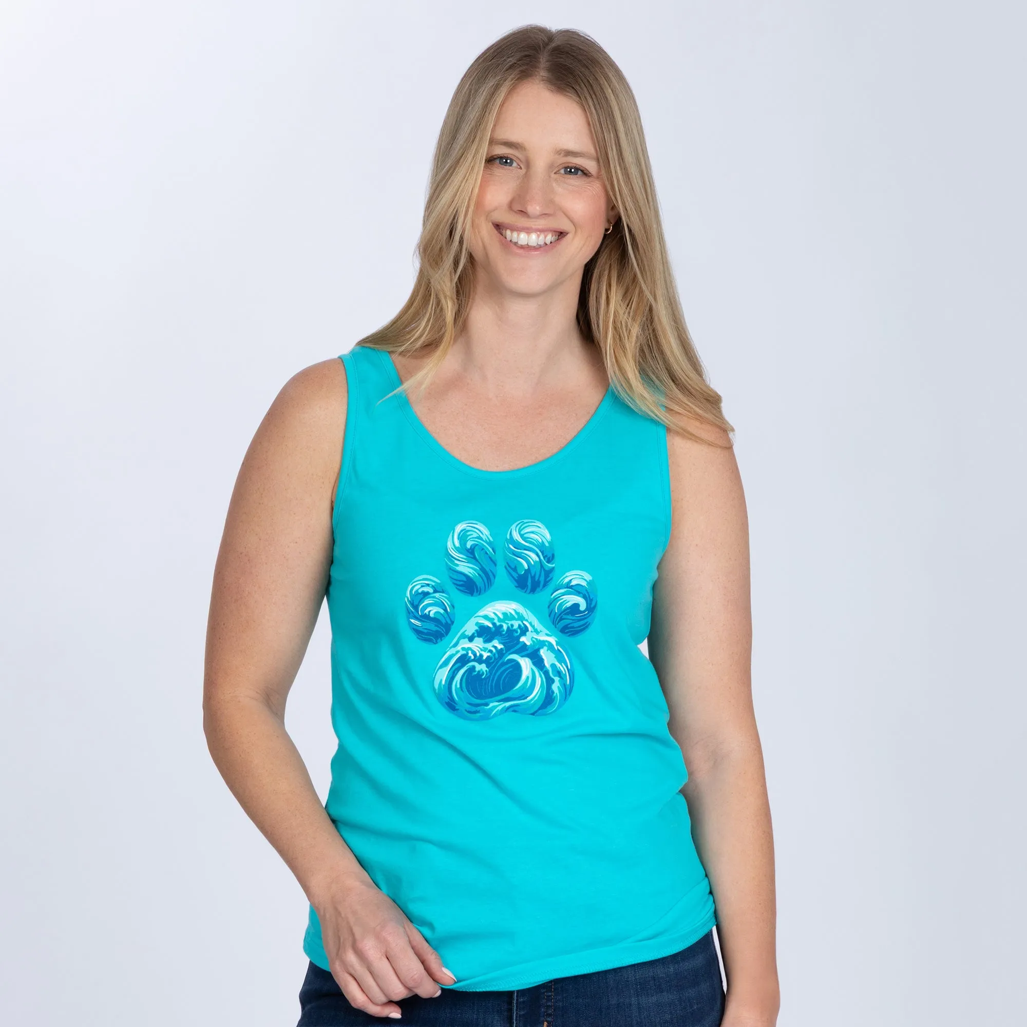 Paw Waves Tank Top