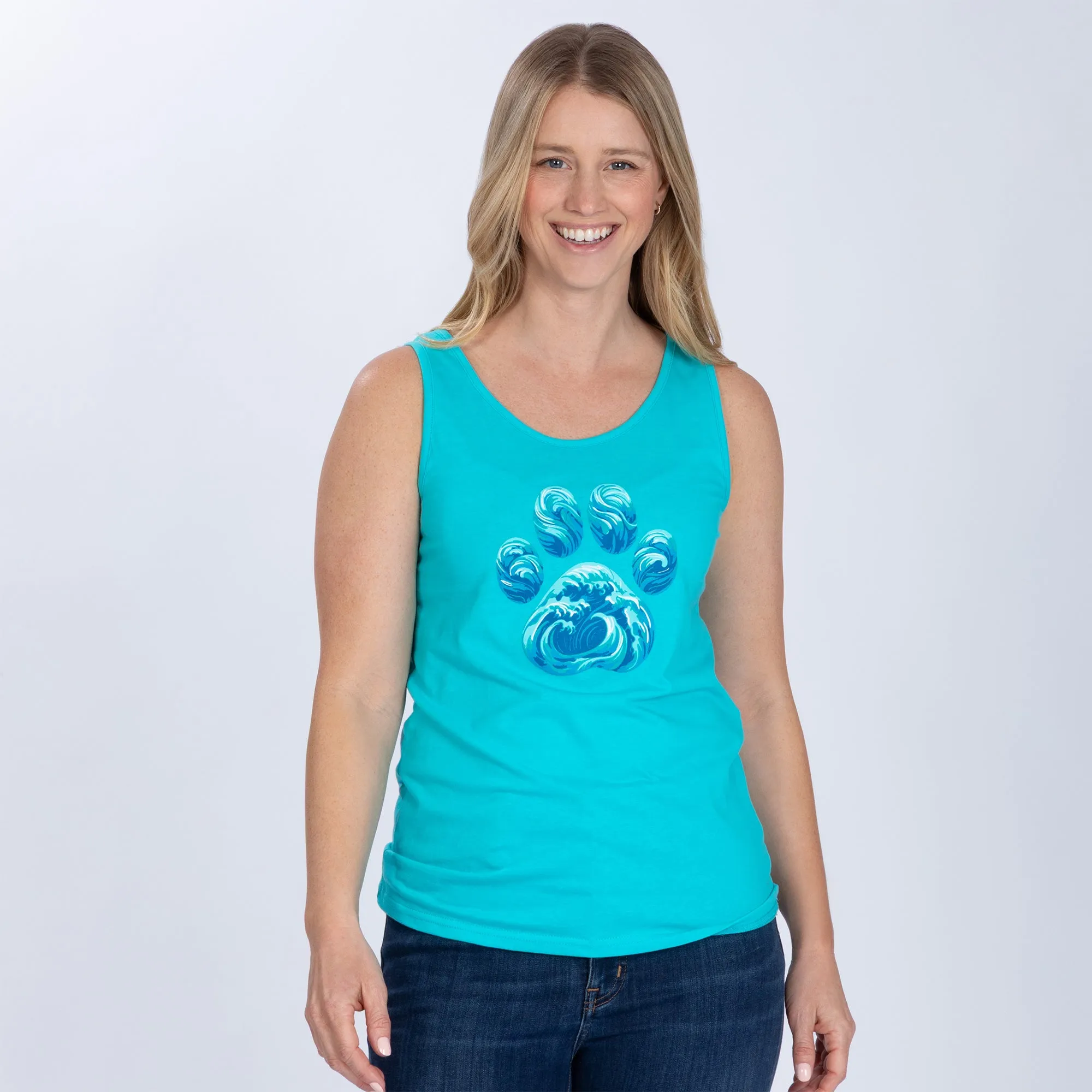 Paw Waves Tank Top