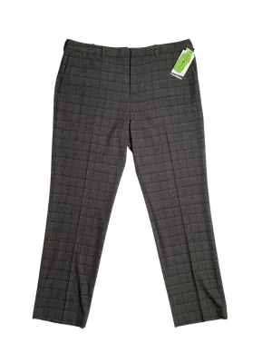 Perry Ellis Portfolio Men's Modern Fit Resolution Pants Charcoal Grey 38 x 32