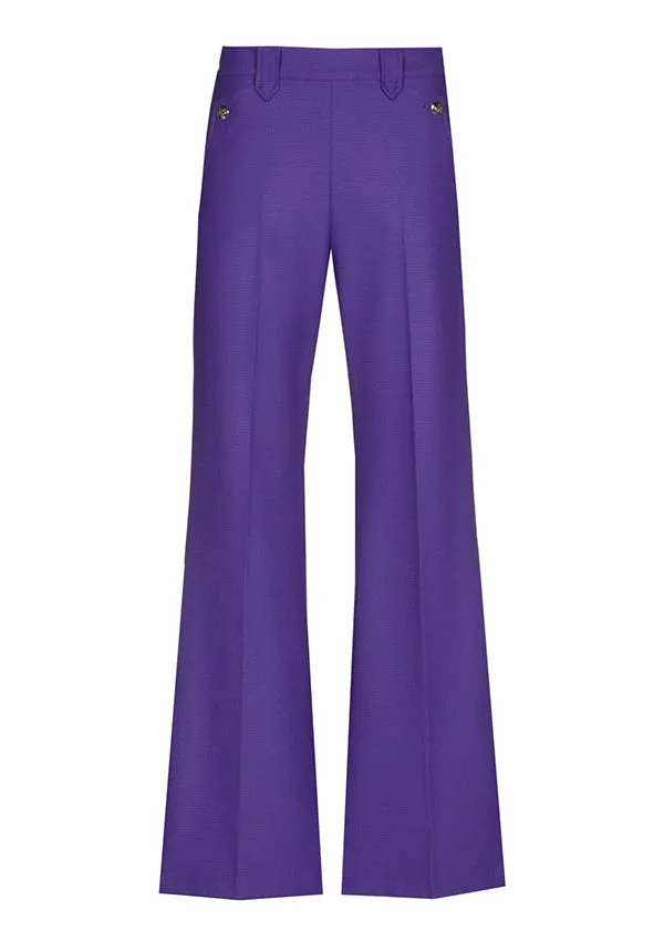 PURPLE CITYLOOK STRAIGHT TROUSERS