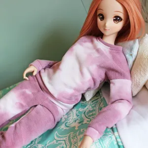Purple Tie-Dye Loungewear Set