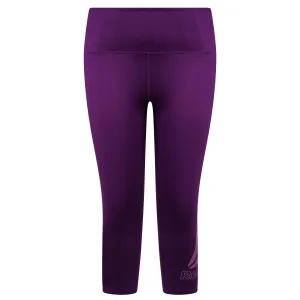 Reebok Women's Skinny Capri High Rise Leggings Purple Size Large