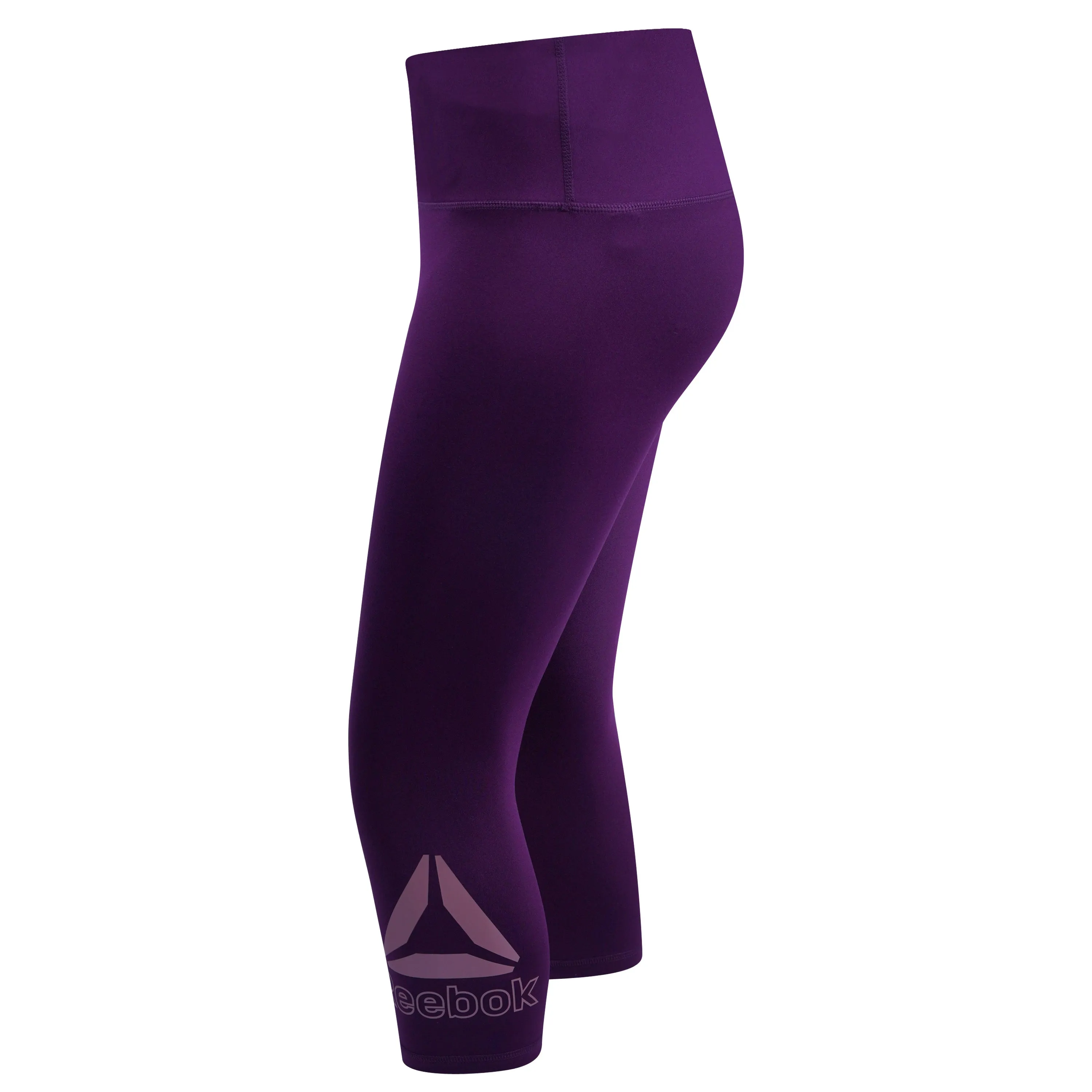 Reebok Women's Skinny Capri High Rise Leggings Purple Size Large