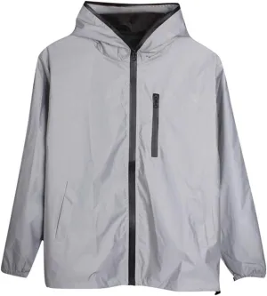 Reflective Coat Jacket Streetwear Windbreaker Jackets Hooded Men/women Men's Coats Jackets Fleece Full Men's Jackets