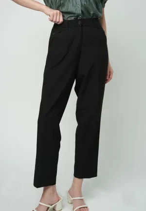 Renee Slim Pants with a Buttoned Detail in the Pocket