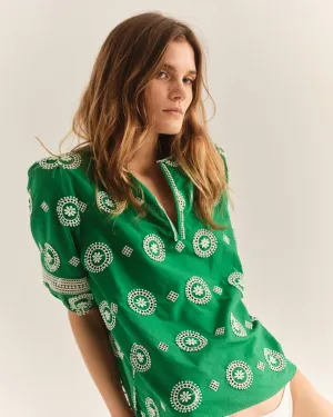ROAN TOP-JADE GREEN