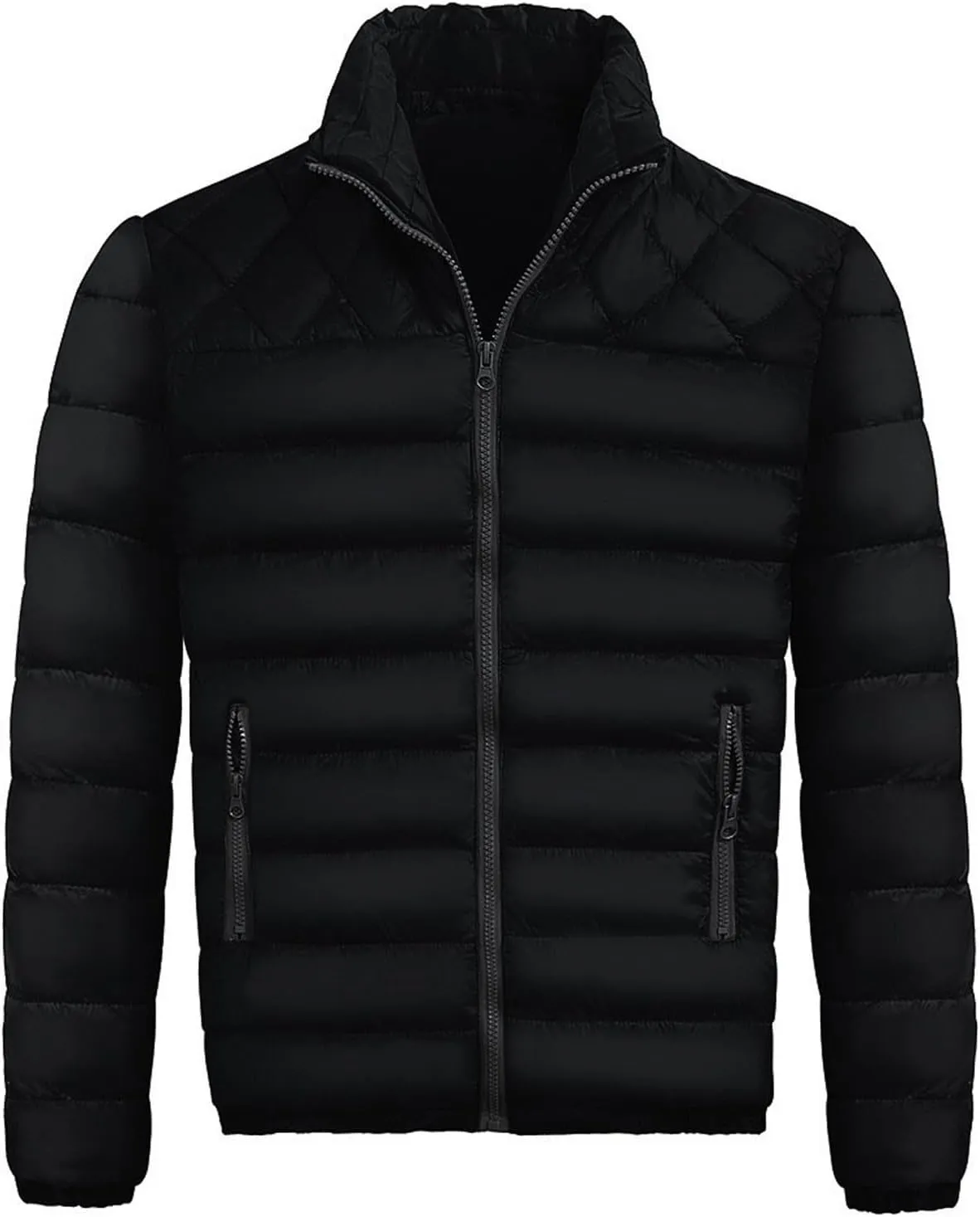 RTRDE Men's Winter Jackets Casual Windproof Down Jackets Zip Up Windbreaker Warm Padded Coats Jackets, M-2XL