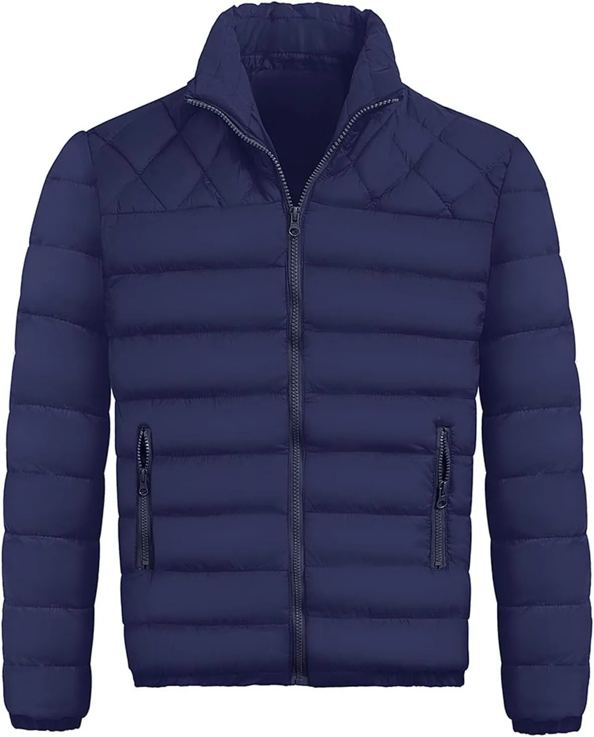 RTRDE Men's Winter Jackets Casual Windproof Down Jackets Zip Up Windbreaker Warm Padded Coats Jackets, M-2XL