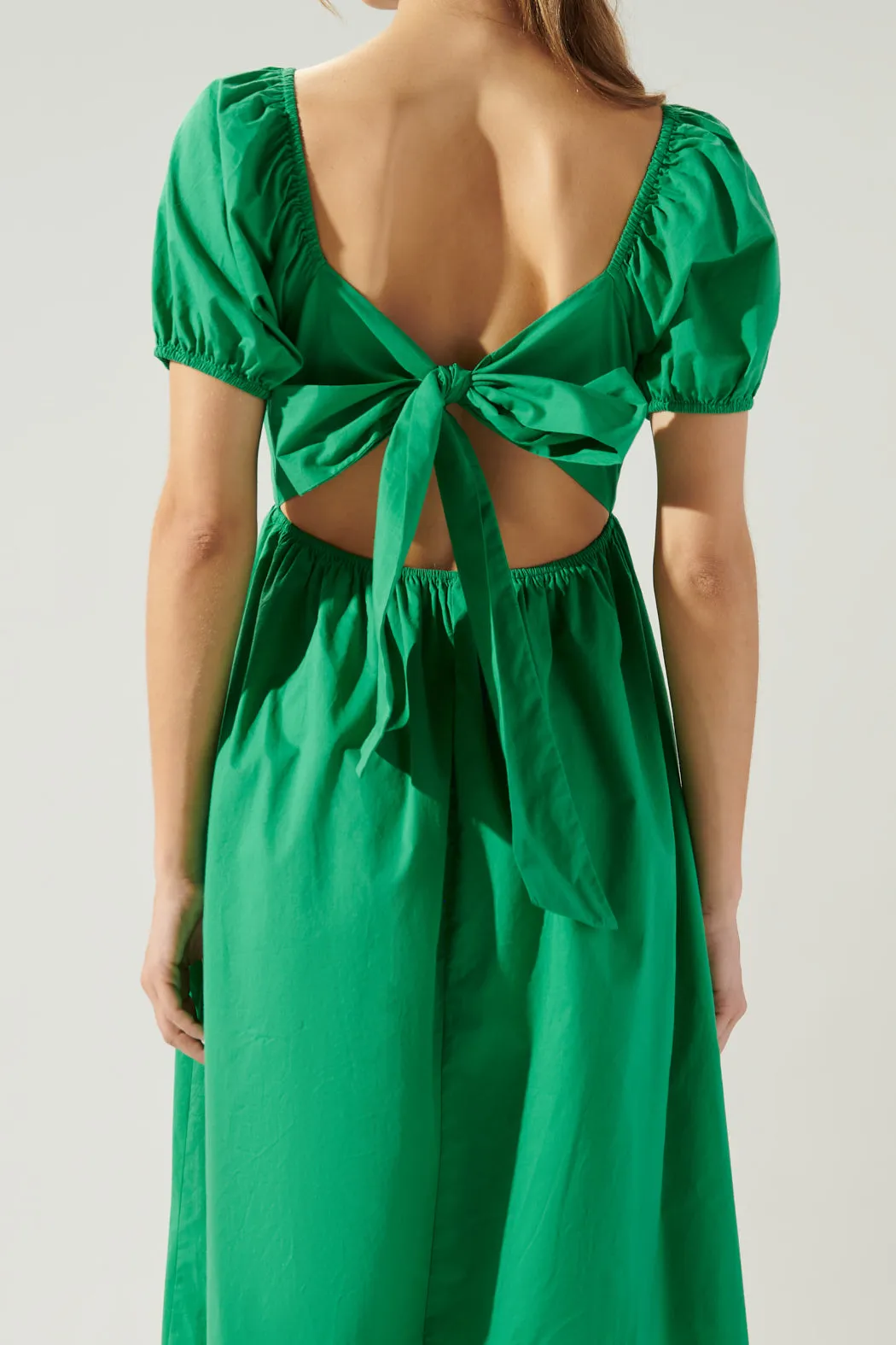 Sadie O Ring Tie Back Midi Dress