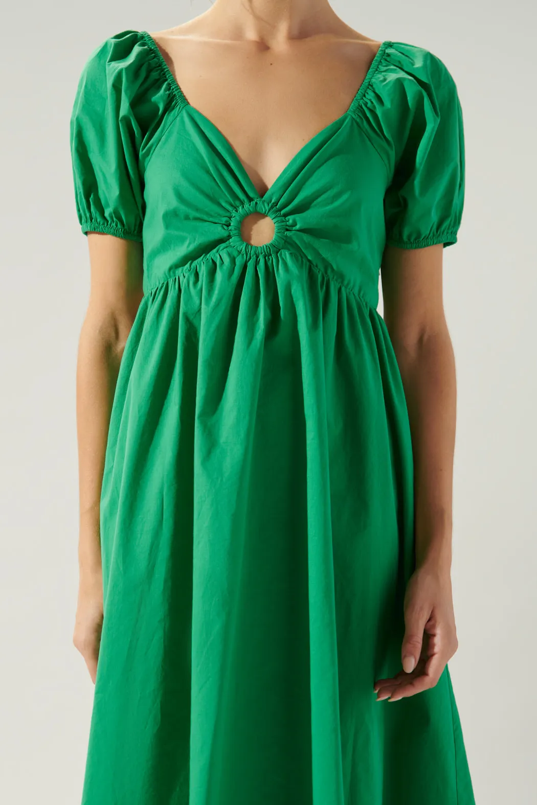 Sadie O Ring Tie Back Midi Dress