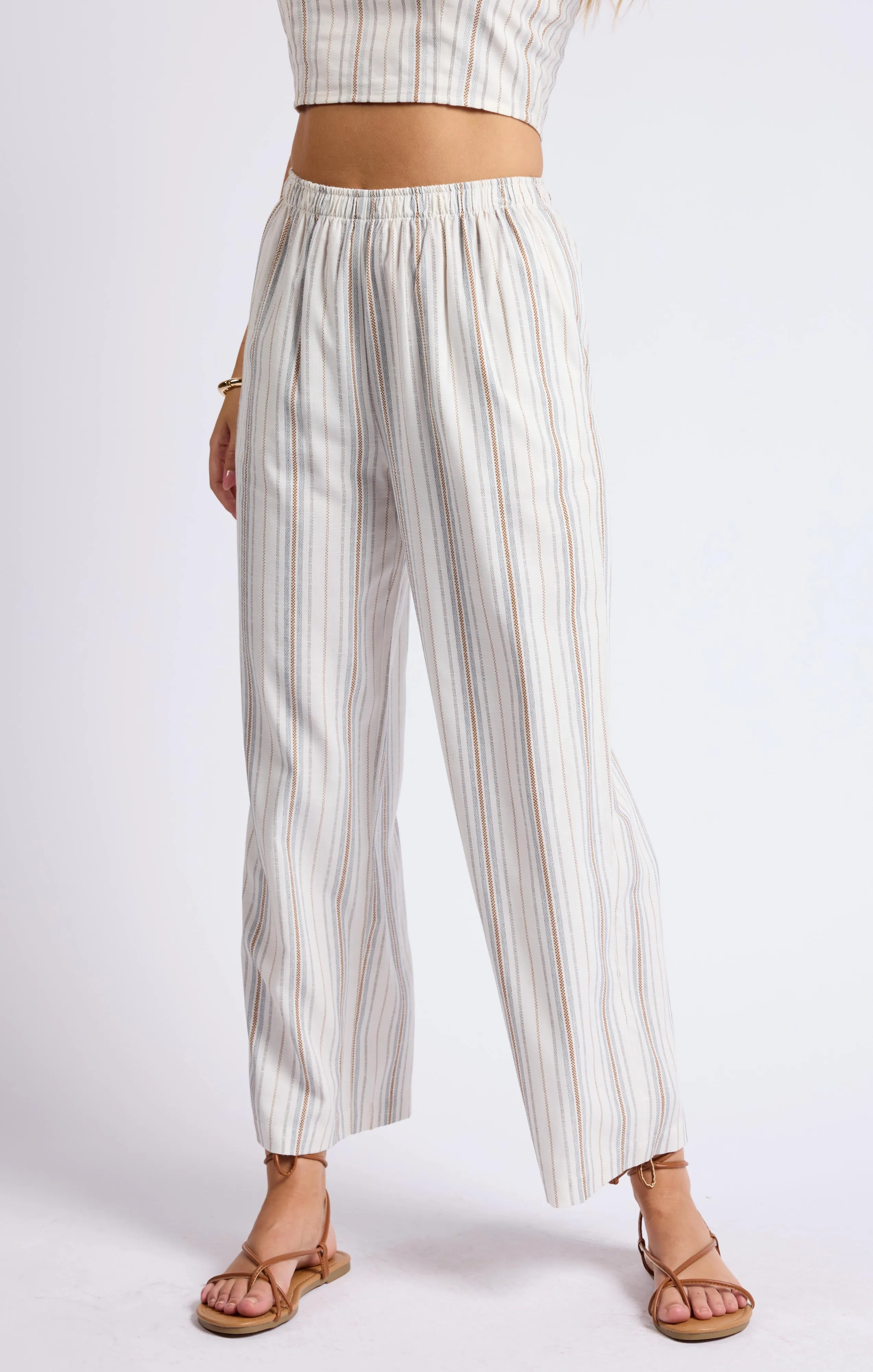 SAGE THE LABEL Nopales Striped Pull On Pant
