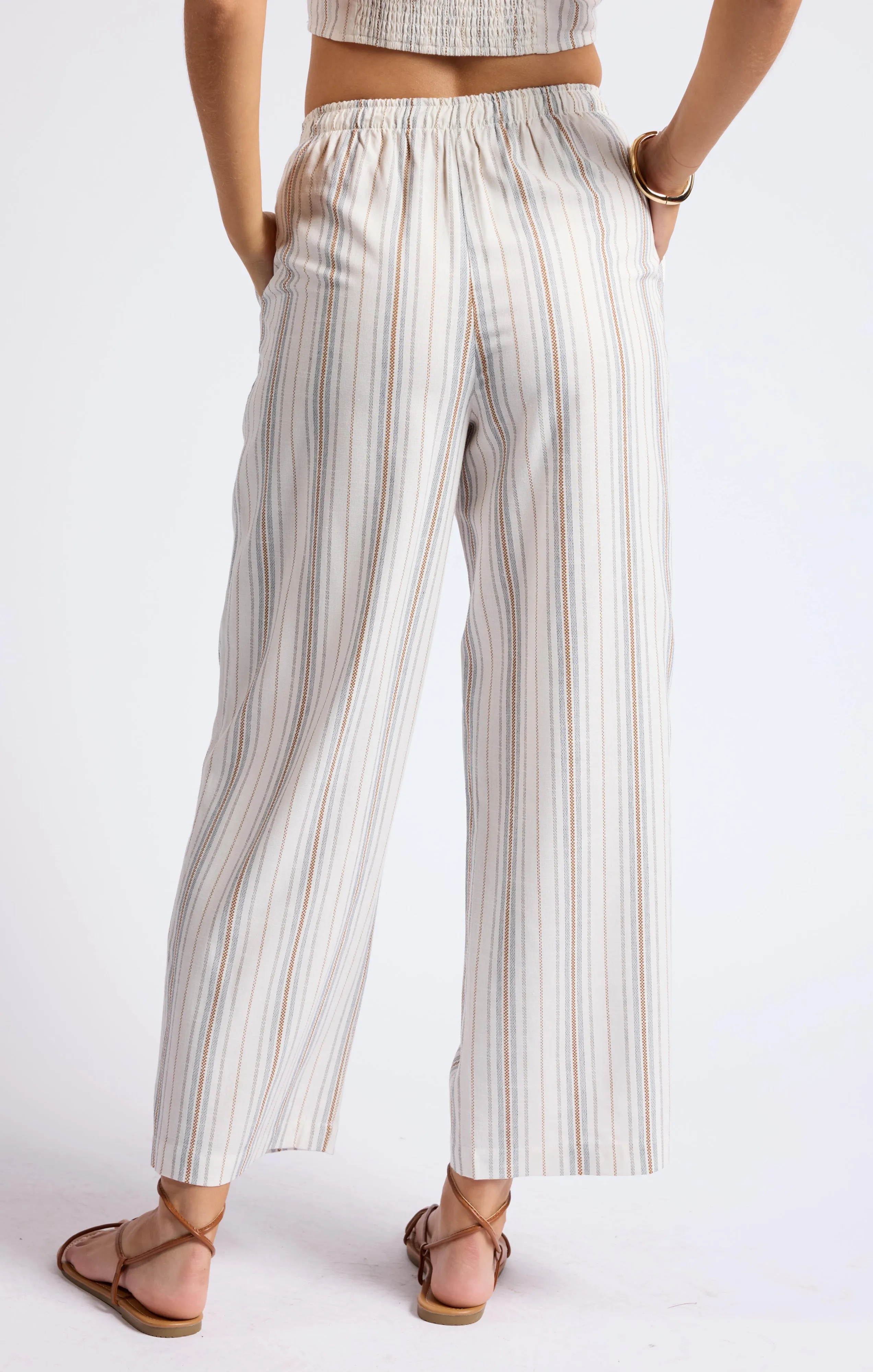 SAGE THE LABEL Nopales Striped Pull On Pant