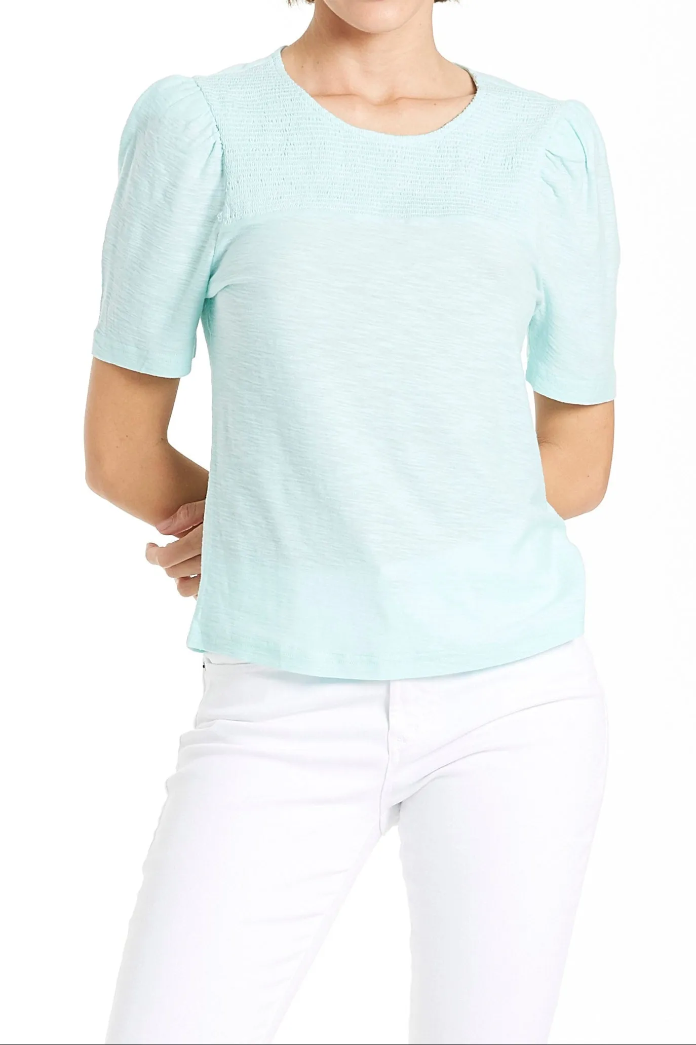 SARA SMOCK DETAIL YUCCA TOP